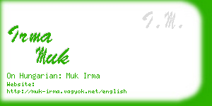 irma muk business card